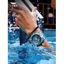飞克 FM019HOT新款钢带手表男全自动机械表镂空男士时尚防水夜光精钢男表