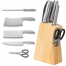 厨艺坊刀具套装厨房家用不锈钢砍骨切片刀全套整套六件组合厨师专用切菜刀