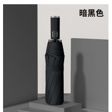 十骨全自动晴雨伞黑胶男女商务加大双人折叠配色