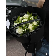 茉莉花+白玫瑰花束
