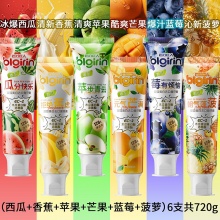 百力巨人 双效美白去口臭牙膏(水果香型) 3支